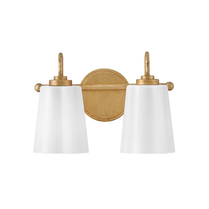 LED Vanity from the Honey Collection in Distressed Brass Finish by Lark