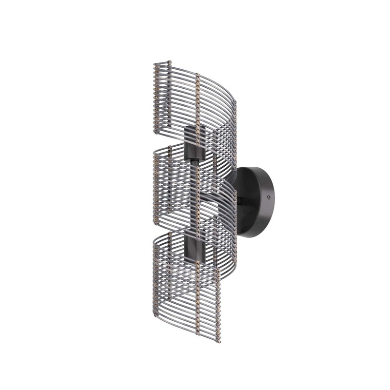 Two Light Wall Sconce from the Tamara Collection in Dark Gray Stained Finish by Arteriors