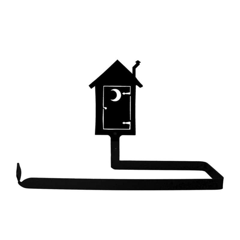 Village Wrought Iron PT-B-256 Outhouse Paper Towel Holder Horizontal Wall Mount