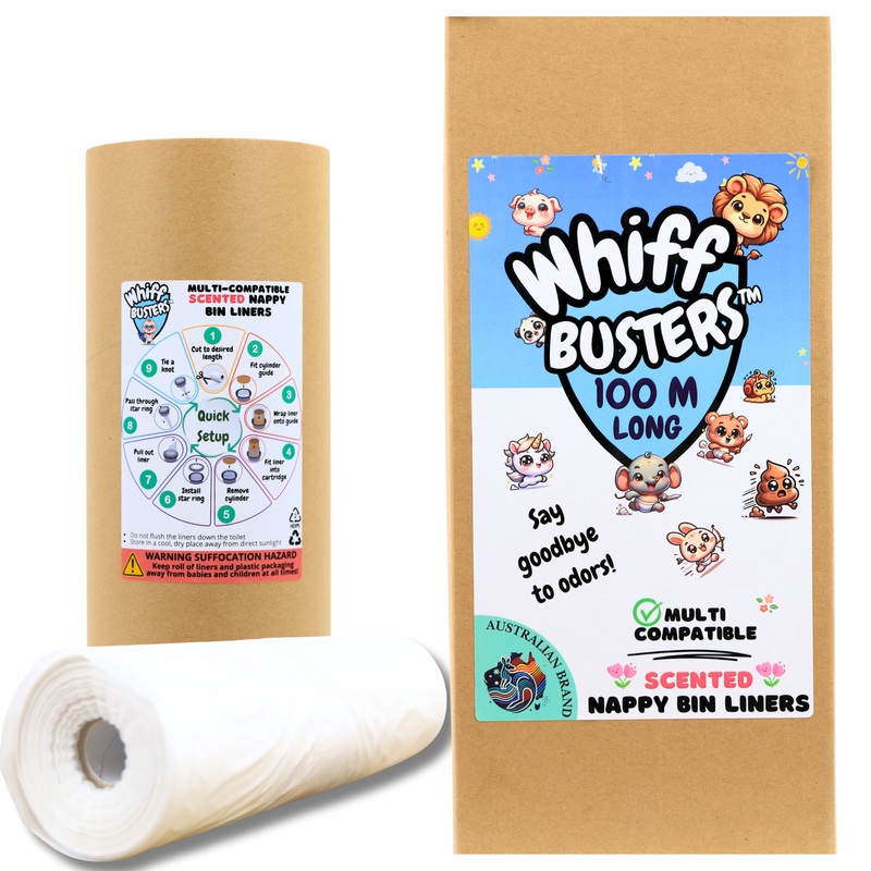 Whiff Busters 100m Scented Nappy Bin Liner Refills