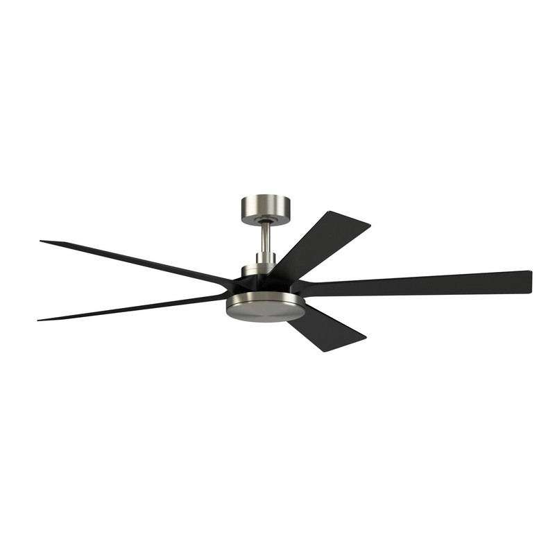 64″Ceiling Fan from the TorchAire 64 Collection in Brushed Nickel Finish by Fanimation