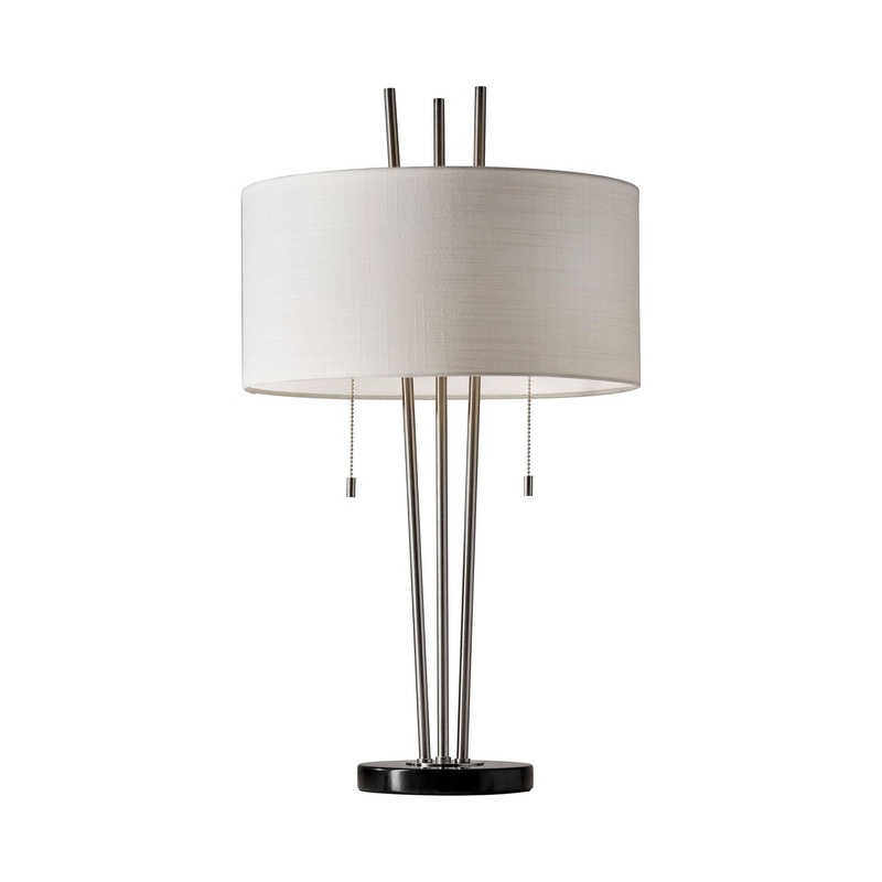 Anderson Table Lamp Brushed Steel