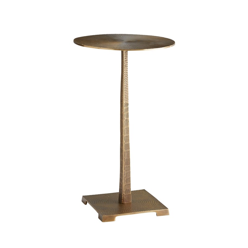 Arteriors 6918 Otelia Accent Table Vintage Brass
