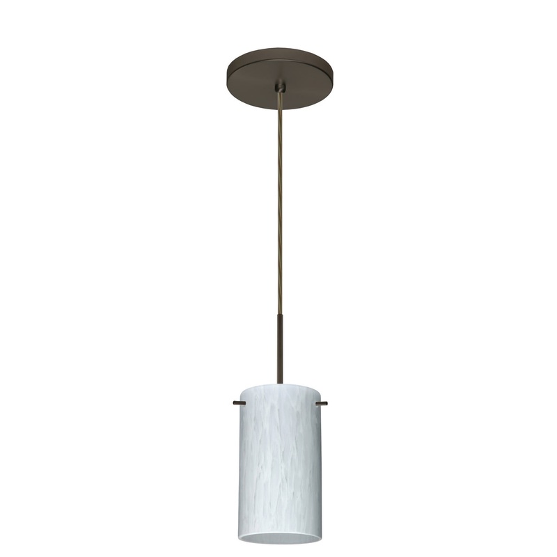 Besa 1BT-440419-LED-BR Stilo One Light Pendant Bronze