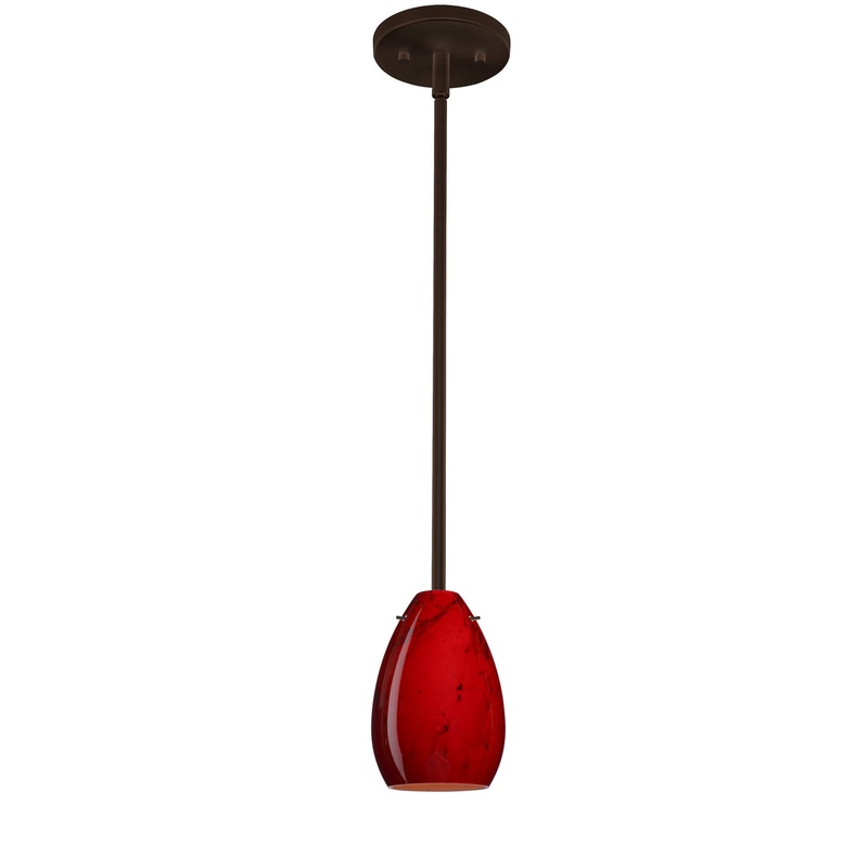 Besa 1TT-1713MA-HAL-BR Pera One Light Pendant Bronze (Discontinued)