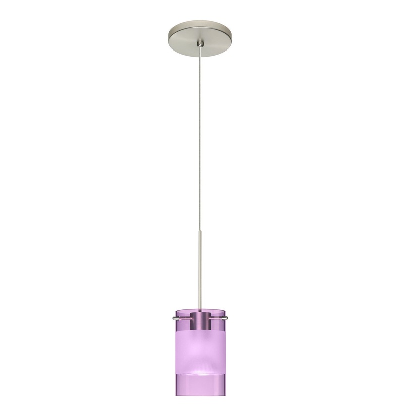 Besa 1XT-6524EA-LED-SN Scope One Light Pendant Satin Nickel (Discontinued)