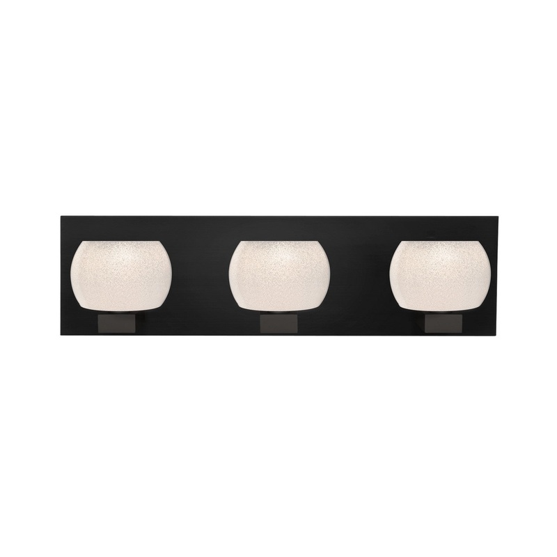 Besa 3WF-KENOWH-LED-BK Besa Keno Vanity LED Wall Sconce Black