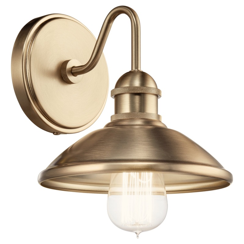 Kichler 45943CPZ One Light Wall Sconce, Champagne Bronze