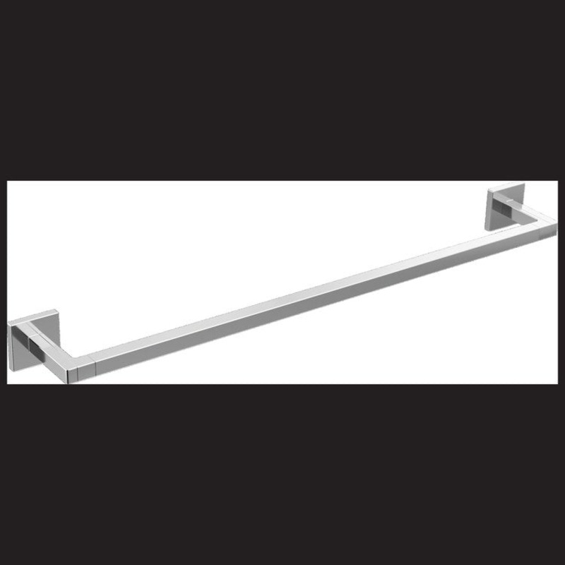 Towel Bar Frank Lloyd Wright 24 Inch Single Chrome Brass 3-5/16 Inch