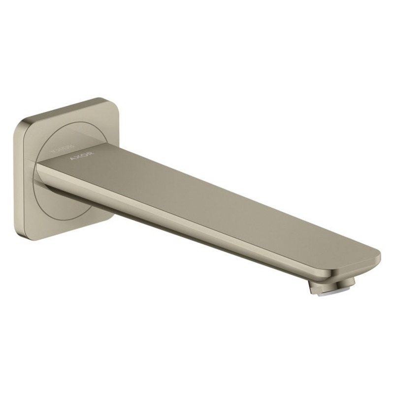Tub Spout Citterio C Less Diverter Polished Nickel 9 Inch 5.3 Gallons per Minute Brass 1/2 IN NPT