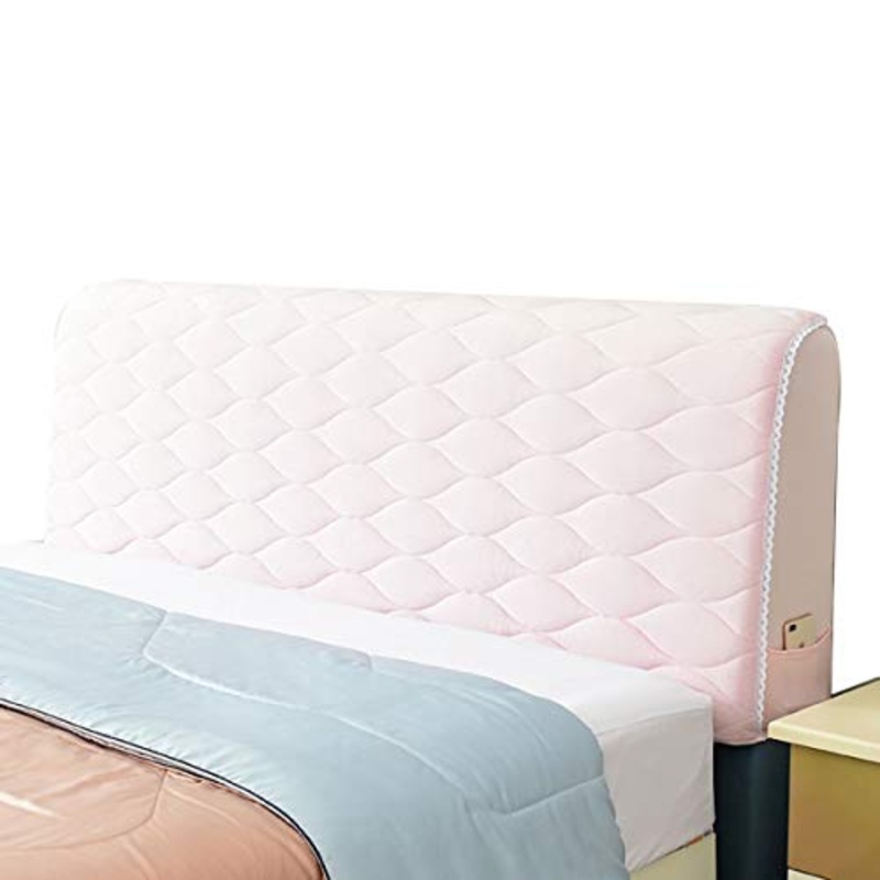 ZWDM Copertura per Testiera per Letto Elasticit della Fibra di Poliestere Copri TestataElastica Lavabile per Decorazione Camera (Color : Blue, Size : 2.1x75x40cm)