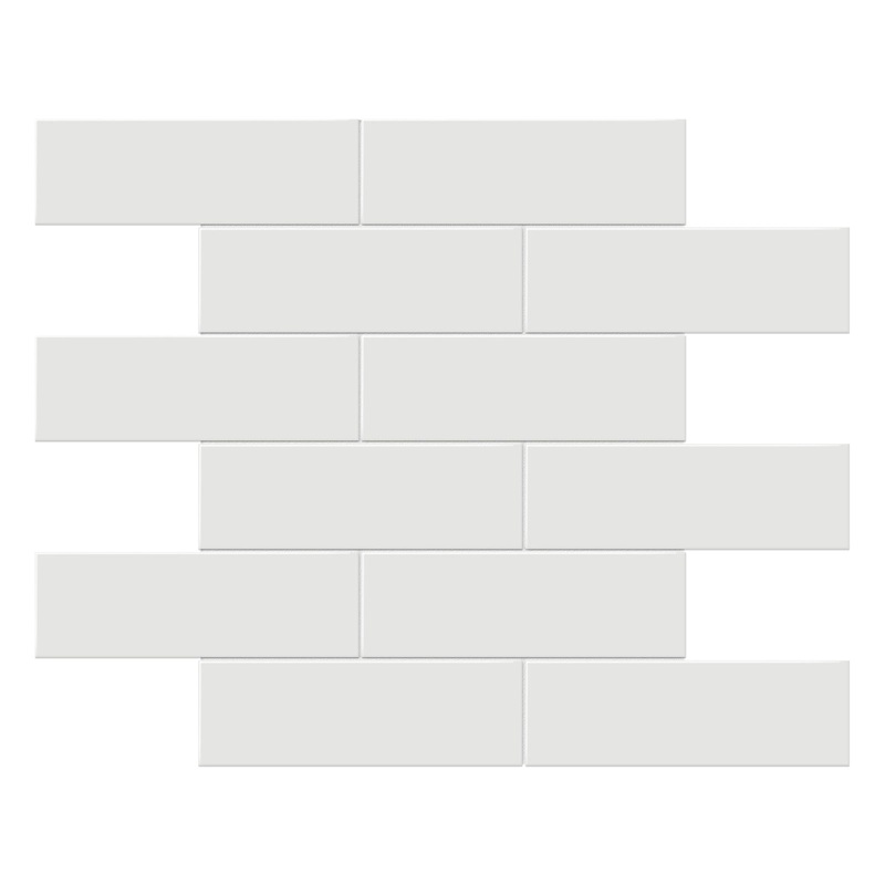 2″ x 6″ Soho Vintage Grey Matte Porcelain Brick Mosaics. 1 Sheet = .95 Sq. Ft.