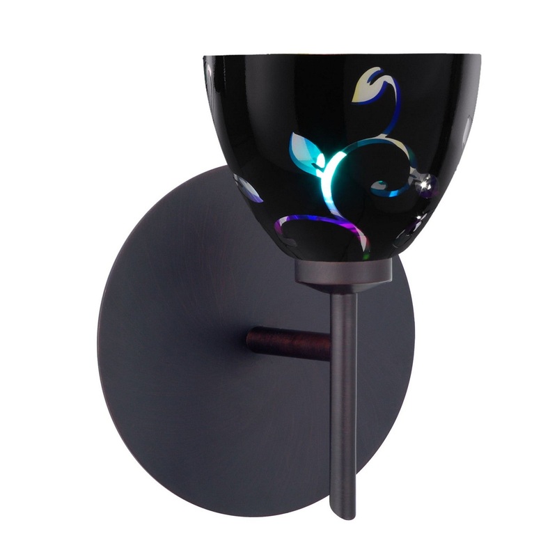 Besa 1SW-1858VB-BR Divi One Light Wall Sconce Bronze