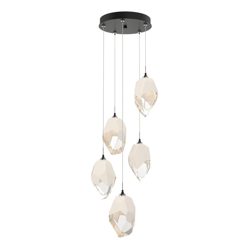 Chrysalis 5-Light Large Crystal Pendant Ink White Crystal (WP)