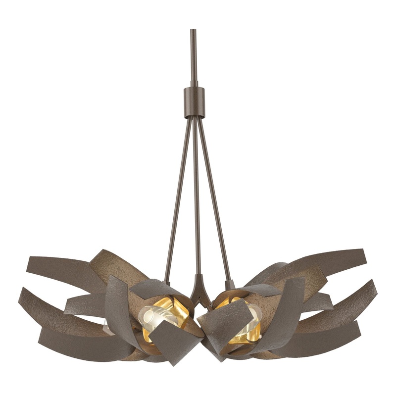 Corona Brass Accent Pendant Bronze