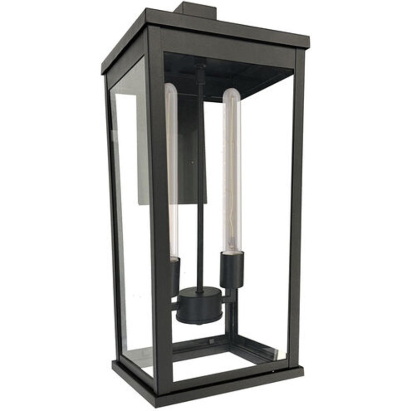 Elmgrove Outdoor Wall Light – Black / 23.50