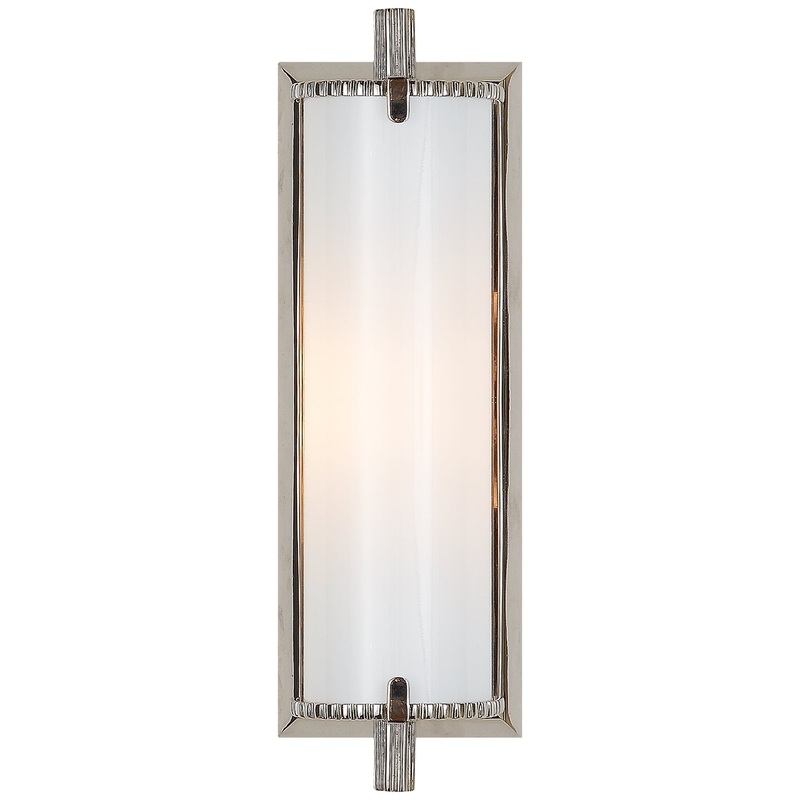 One Light Bath Sconce from the Calliope Bath Collection in Polished Nickel Finish by Visual Comfort Signature