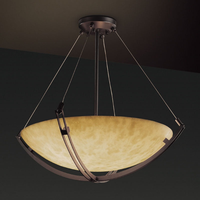 Pendant from the Clouds Collection in Dark Bronze Finish by Justice Designs