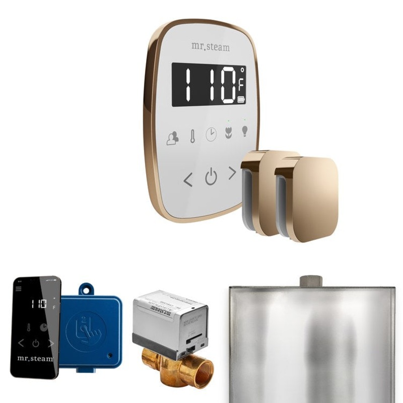 Steam Kit ButlerFlex Max White/Polished Gold Control Package for MS4/MS5/MX6