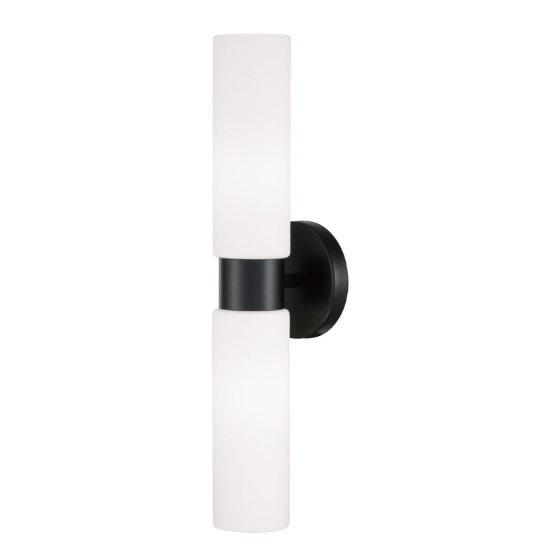 Two Light Wall Sconce from the Theo Collection in Matte Black Finish by Capital Lighting