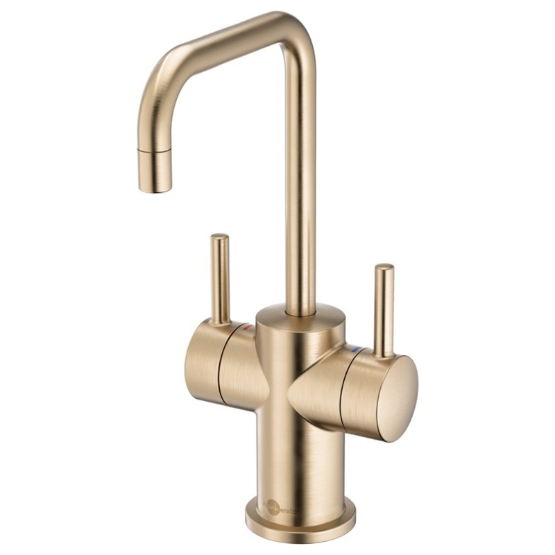 Water Dispenser Showroom Modern 3020 Instant 2 Lever ADA Mid Arc Swivel 360 DEG Brushed Bronze
