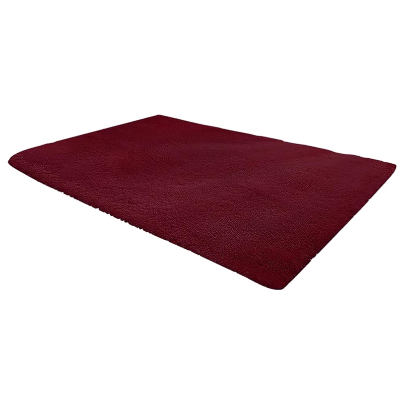 200x140cm Floor Rugs Large Shaggy Rug Area Carpet Bedroom Living Room Mat – Burgundy