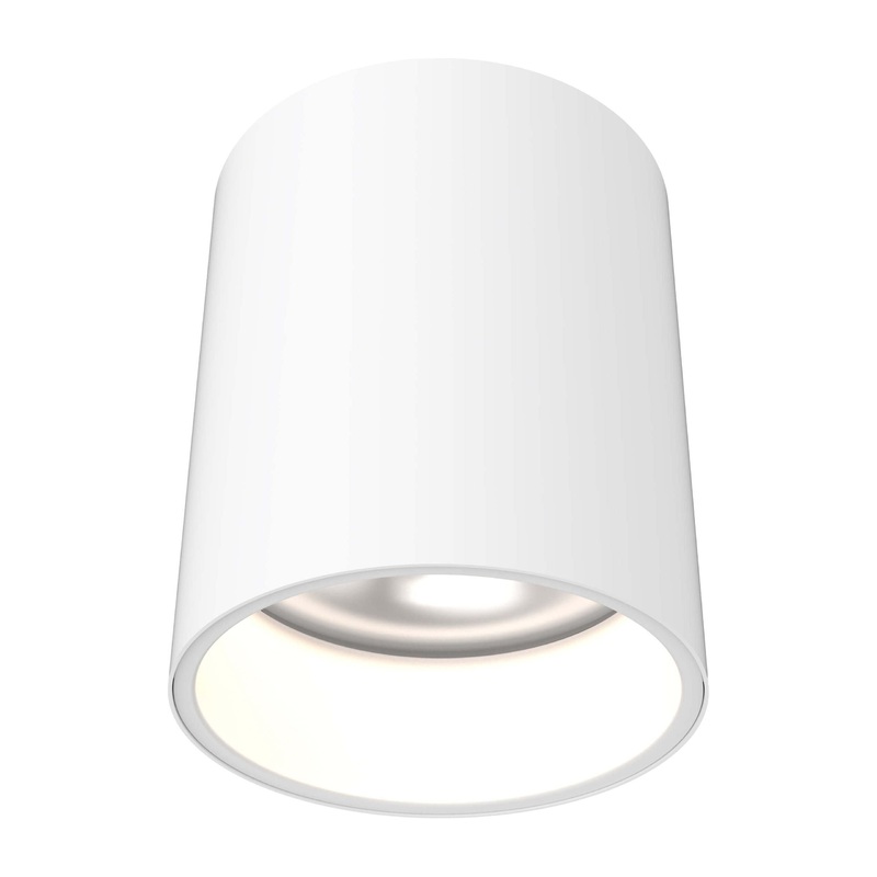 6″ Cylinder Flush Mount White