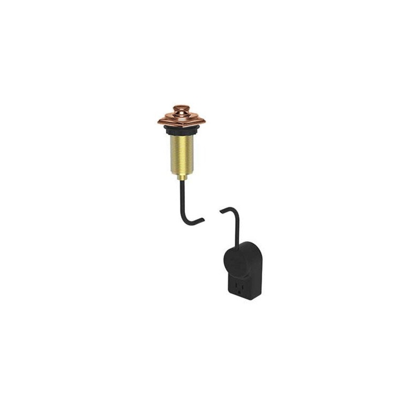 Air Activation Switch Zemora Disposer with Power Adapter Antique Copper Brass