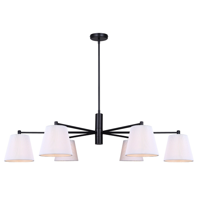 Aspen 6-Light Chandelier Black