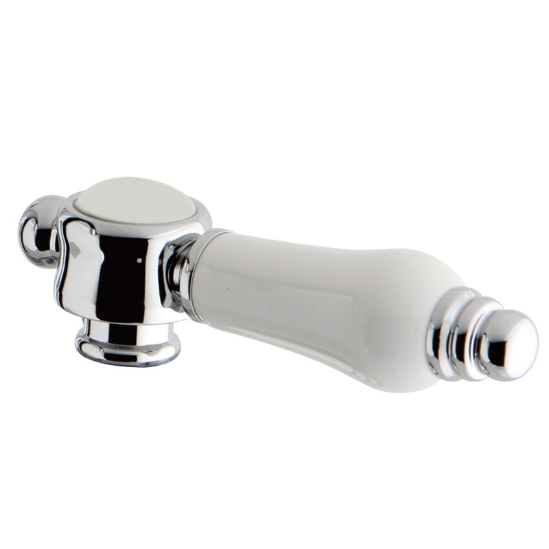 Bel-Air KSDH7611BPL Porcelain Lever Diverter Handle, Polished Chrome