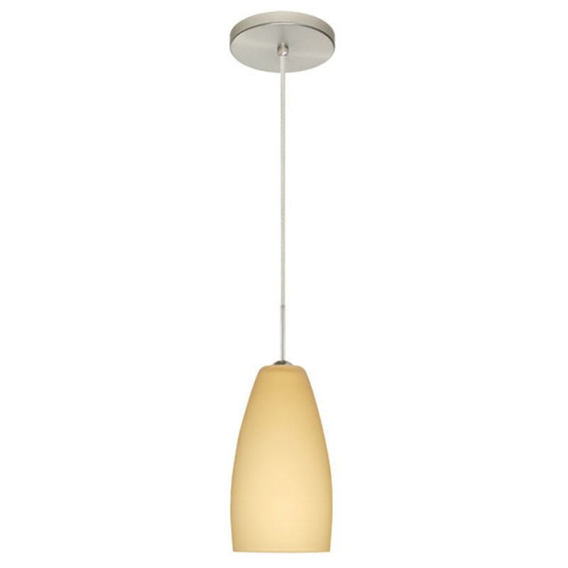 Besa 1BT-1509VM-SN Chrissy One Light Pendant Satin Nickel