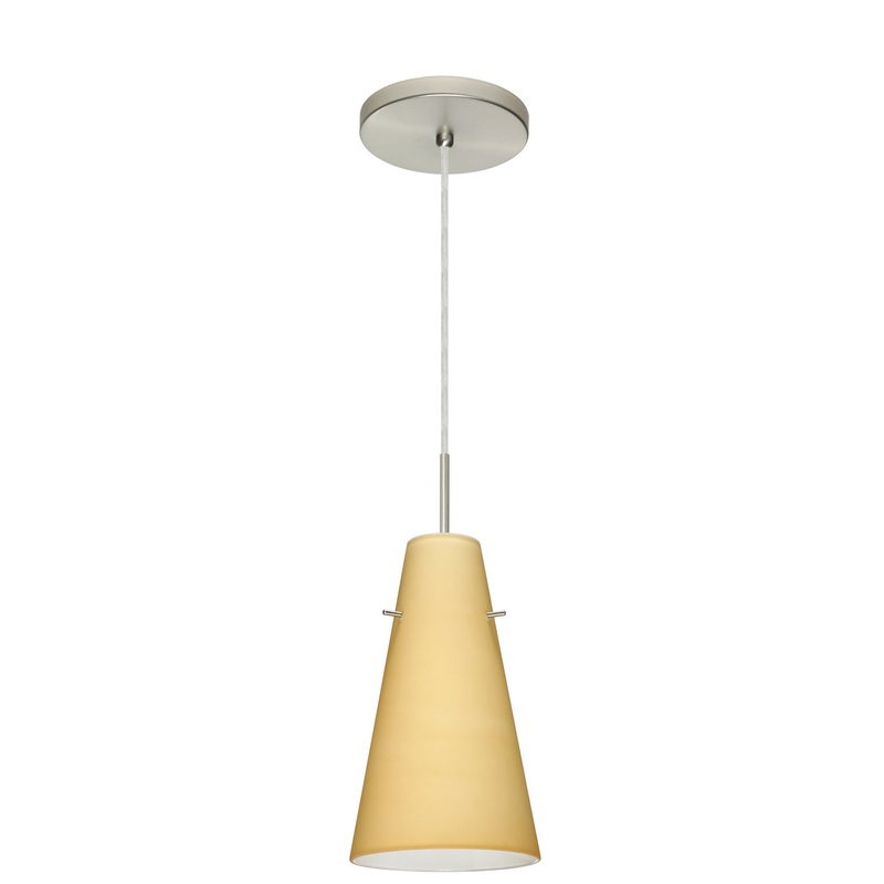 Besa 1JT-4124VM-LED-SN Cierro One Light Pendant Satin Nickel