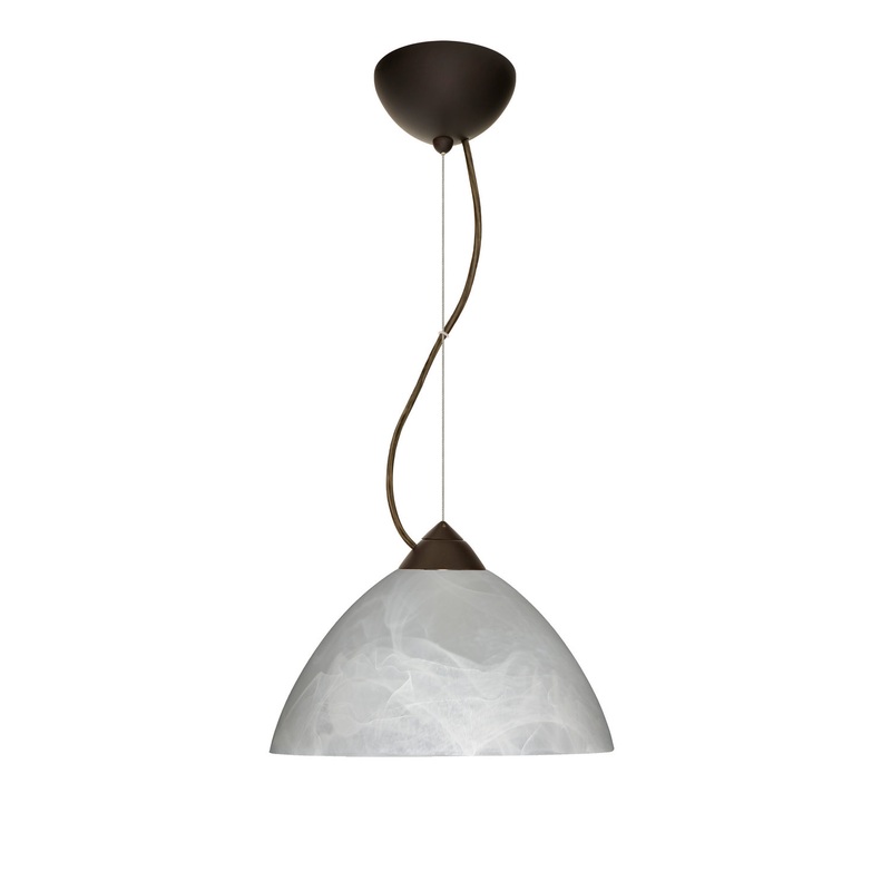 Besa 1KX-420152-LED-BR Tessa One Light Pendant Bronze