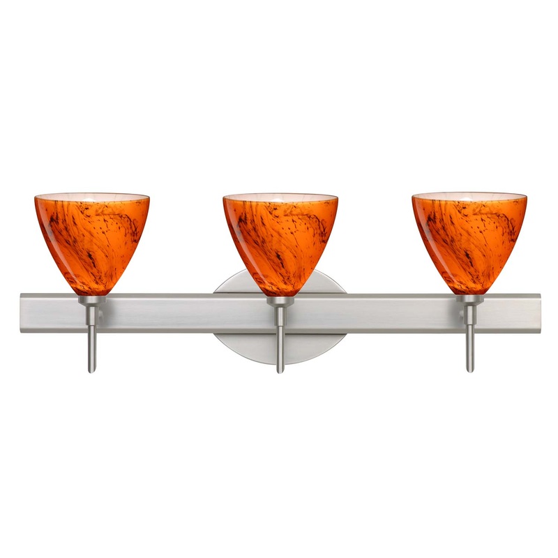 Besa 3SW-1779HB-SN Mia Three Light Wall Sconce Satin Nickel