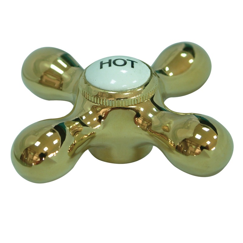 KSH1162AXH Hot Metal Cross Handle, Polished Brass
