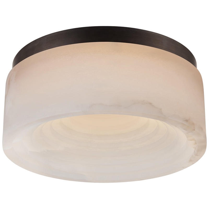 LED Flush Mount from the Otto Collection in Bronze Finish by Visual Comfort Signature