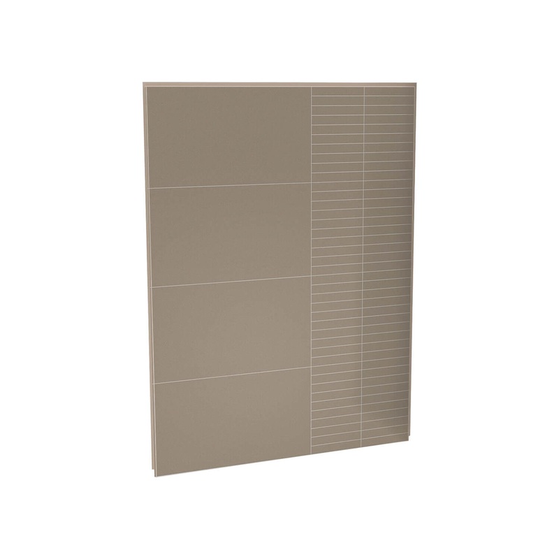 MAAX 103422-306-512 Utile 60 in. Composite Direct-to-Stud Back Wall in Erosion Taupe