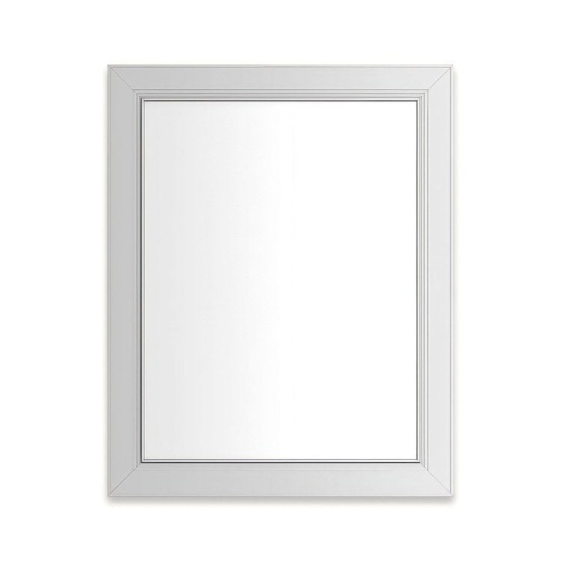 Medicine Cabinet Main Line 24 x 30 Inch 1 Doors Framed Mirror Chrome Flat Top Merion Frame Slow Close Hinges 4 Inch