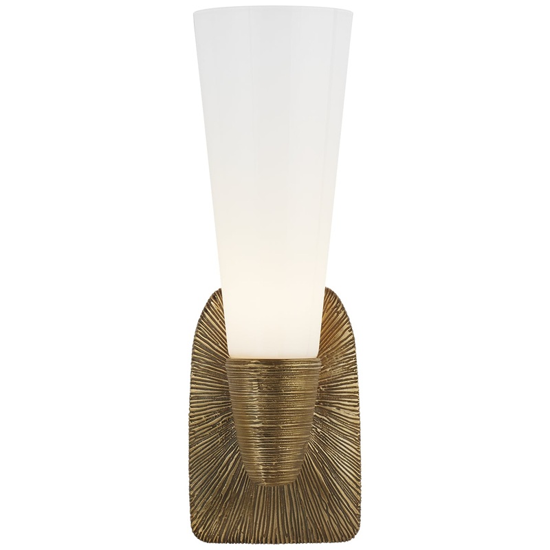 One Light Bath Sconce from the Utopia Collection in Gild Finish by Visual Comfort Signature