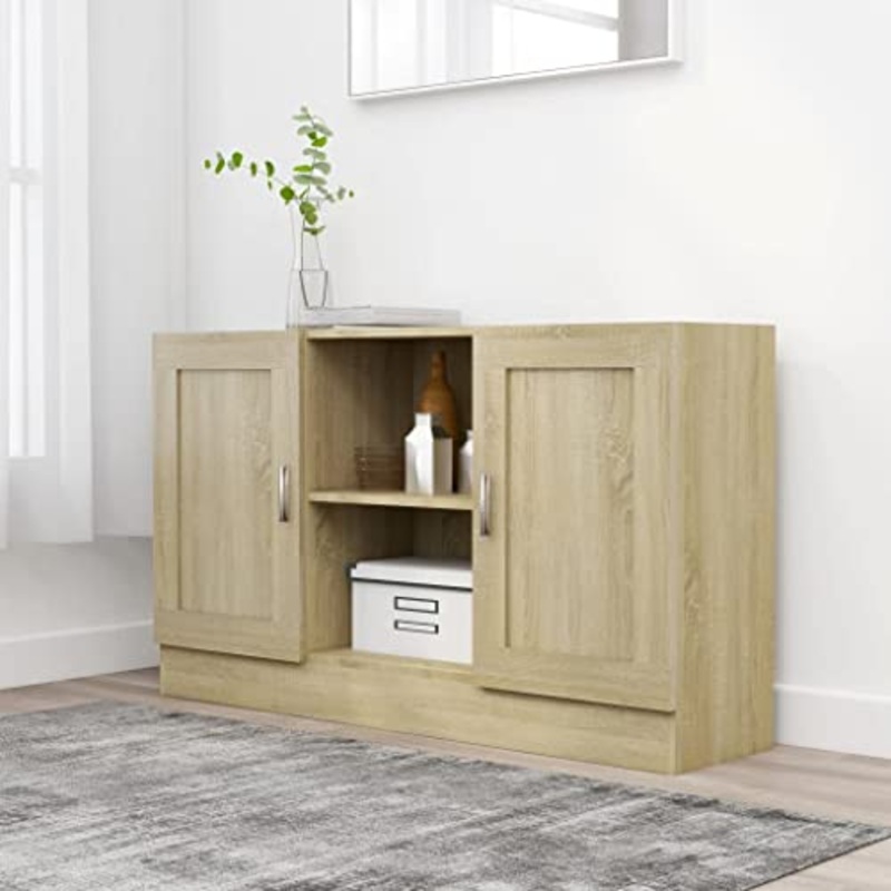 vidaXL Credenza Rovere Sonoma 120×30,5×70 cm in Truciolato