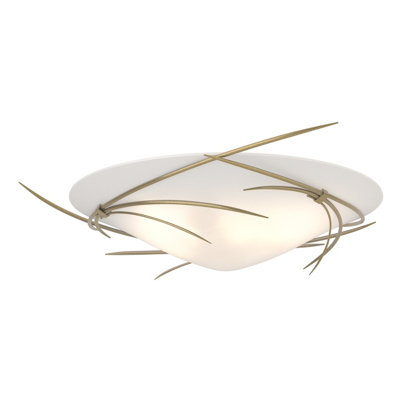 Wisp Semi-Flush Modern Brass