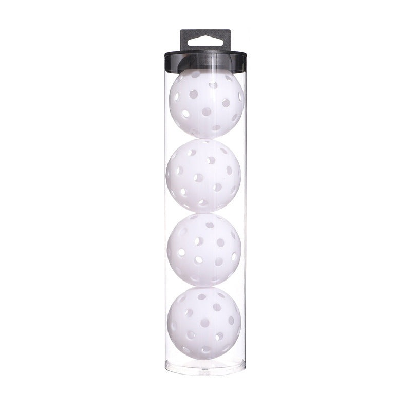 2 Tubes White Outdoor Pickleball Balls 4-Pack – Durable 40-Hole Design with Carry Tube(8 balls in total)