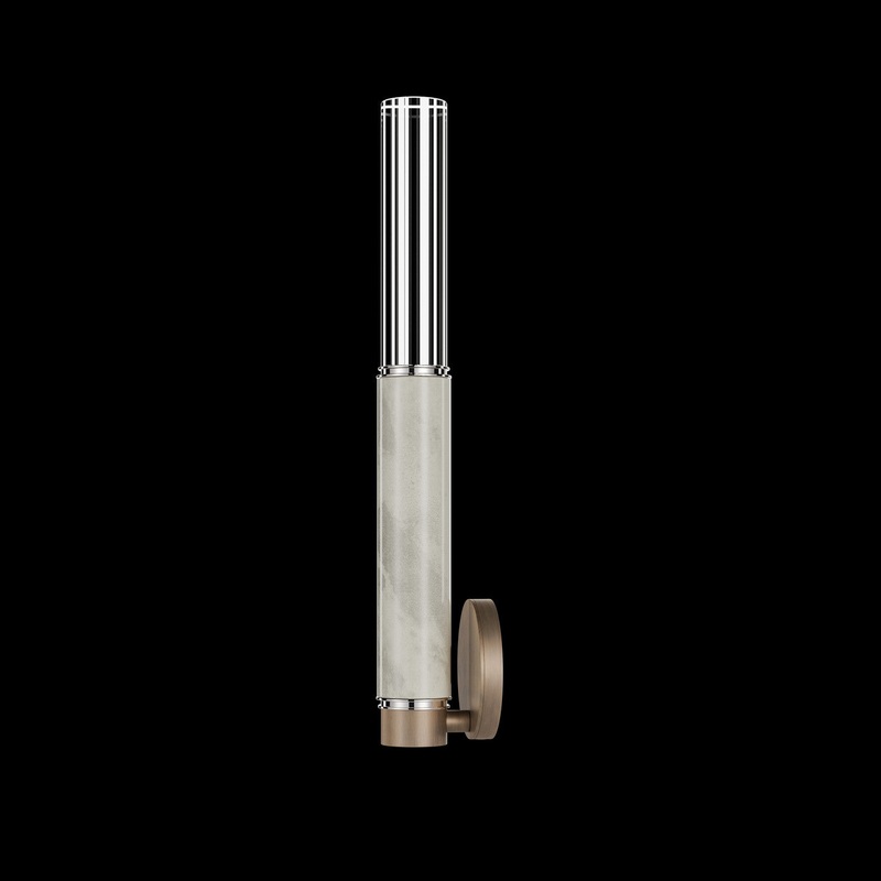 Antonia 21.75″H Sconce Bronze/Nickel/Smoke