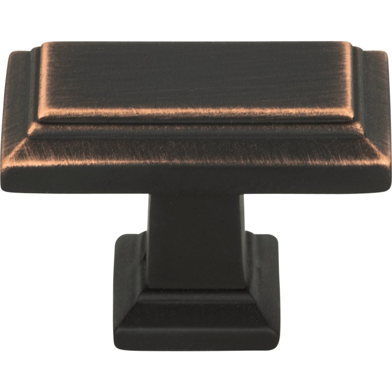 Atlas Homewares Sutton Place Rectangle Knob 1 7/16 Inch Venetian Bronze