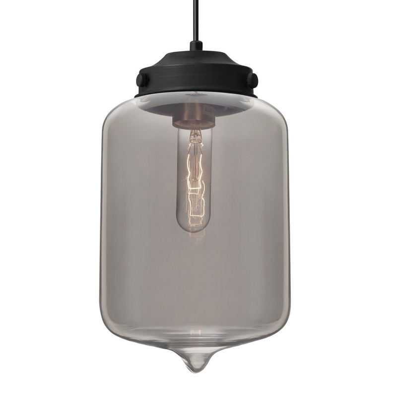 Besa 1JT-OLINSM-BK Besa Olin Pendant One Light Pendant Black