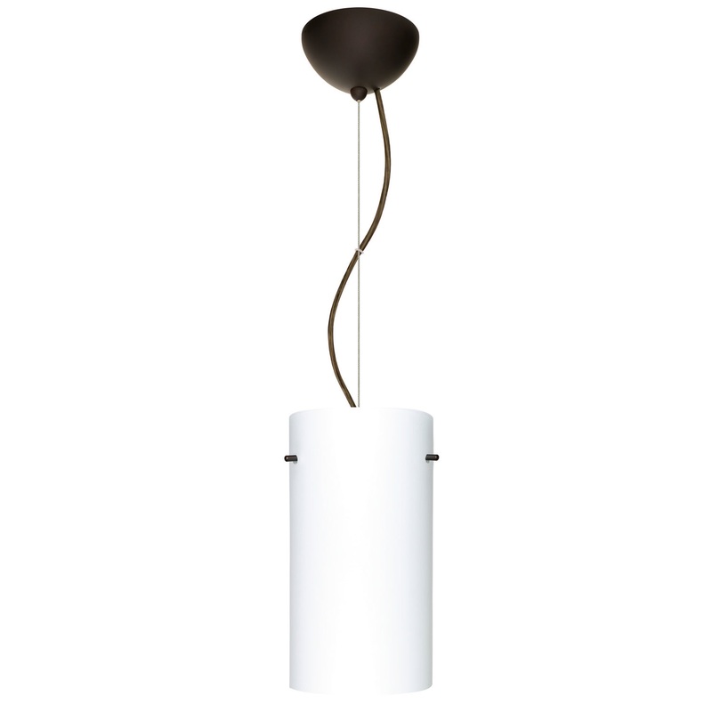 Besa 1KX-412007-LED-BR Tondo One Light Pendant Bronze