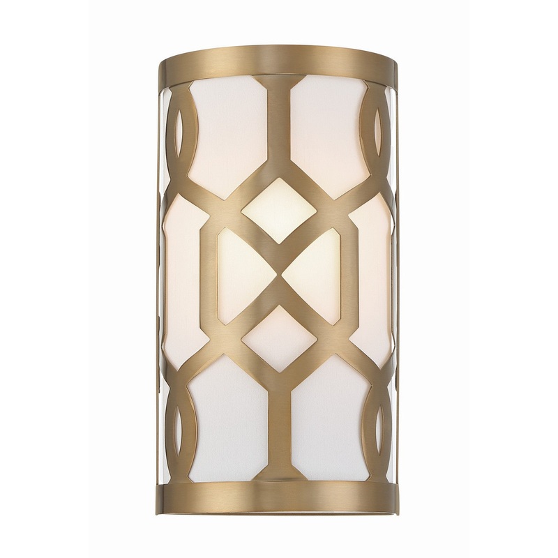 Crystorama 2262-AG Jennings One Light Wall Sconce Aged Brass