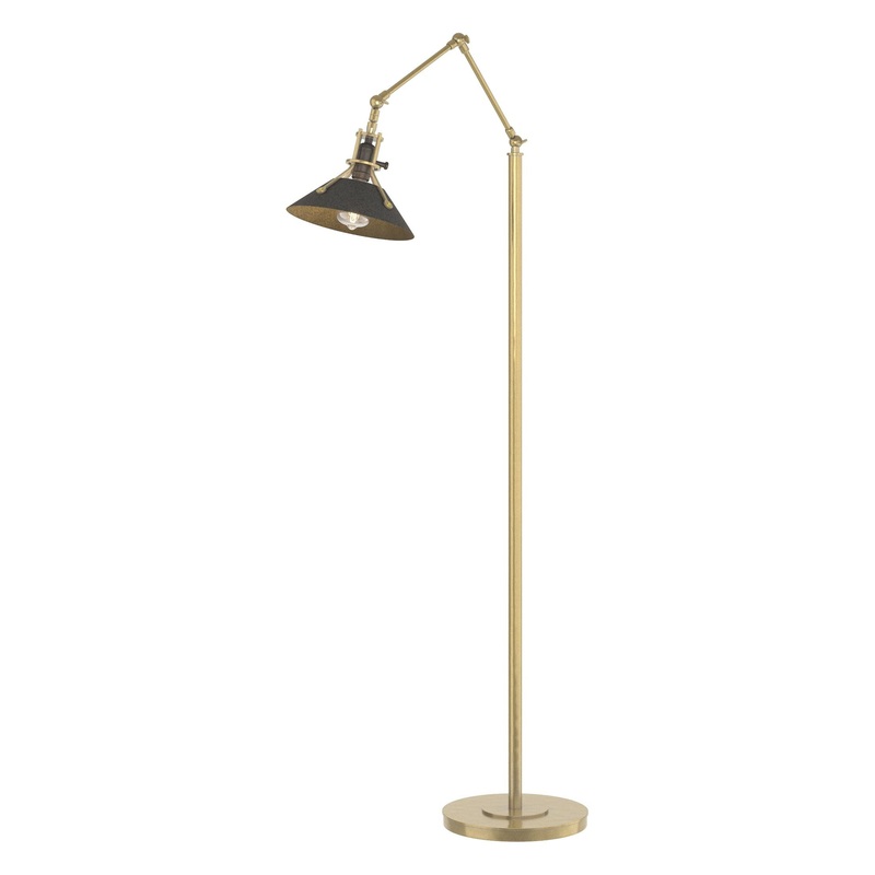 Henry Floor Lamp Modern Brass Natural Iron