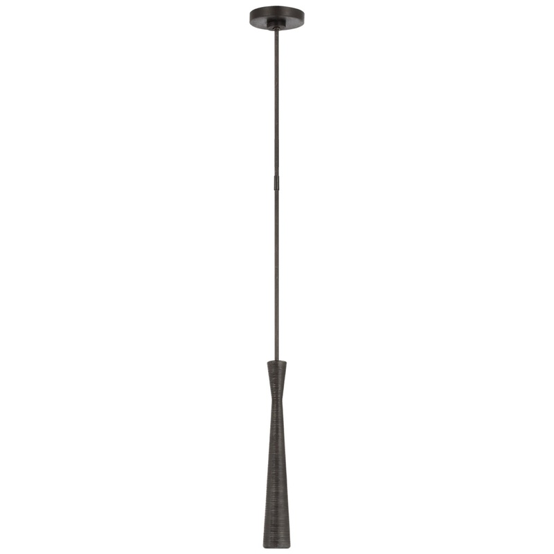 LED Mini Pendant from the Utopia Collection in Aged Iron Finish by Visual Comfort Signature