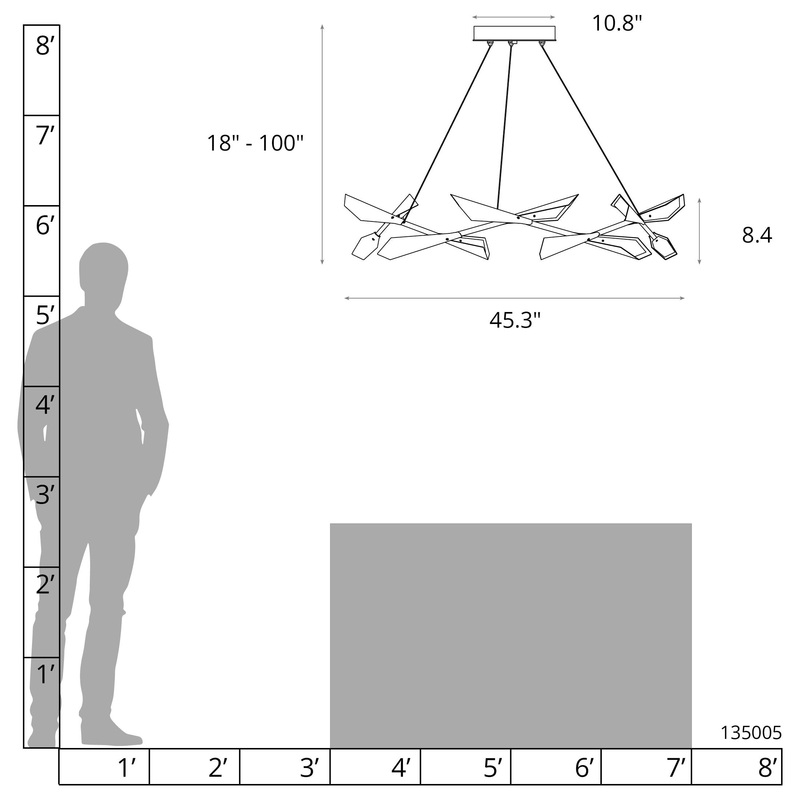 Quill Large LED Pendant Sterling Oil Rubbed Bronze